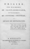 Origine des malheurs de Saint-Domingue, développement du système colonial et moyens de restauration.. CHOTARD.