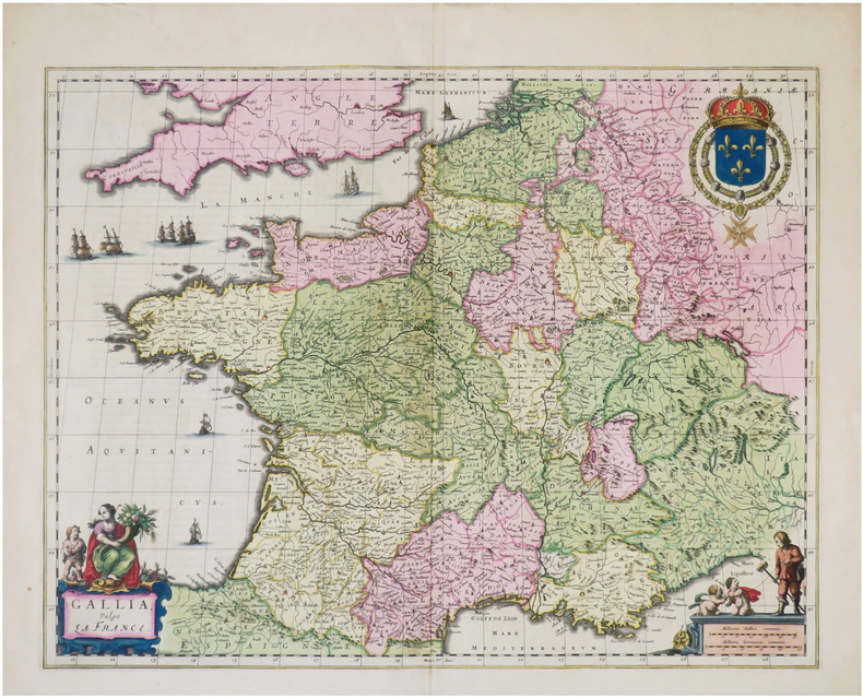 Gallia vulgo la France.. BLAEU (Johannes).