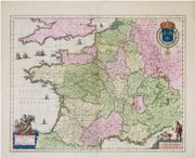  Gallia vulgo la France. par BLAEU (Johannes).