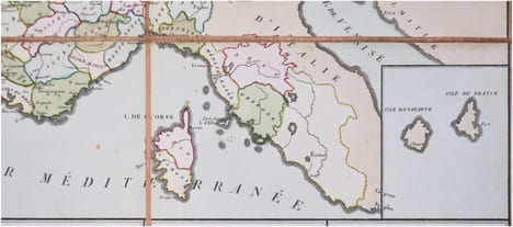  [FRANC-MAÇONNERIE] Carte maçonnique de l'Empire français, et de toutes les dépendances du G... O... de France. 5809.. FUSTIER (Louis Florimond).