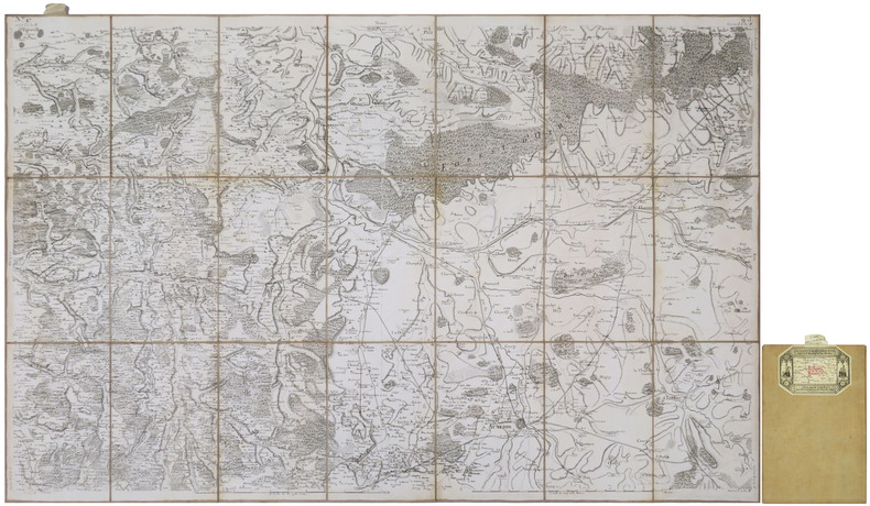  [AUXERRE] Carte de Cassini. Feuille n°47/9.J. Auxerre.. CASSINI de THURY (César-François).