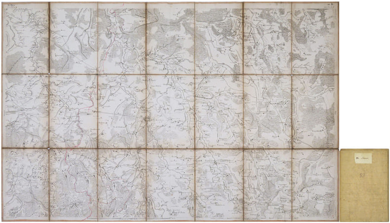  [SEMUR-en-AUXOIS] Carte de Cassini. Feuille n&deg;83/10.K. Semur.. CASSINI de THURY (C&eacute;sar-Fran&ccedil;ois).