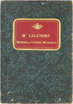 [GÉOLOGIE & HYDROLOGIE] Carte géologique souterraine de la ville de Paris [et] Carte hydrologique de la ville de Paris.. DELESSE (Achille).