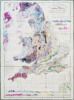  [GÉOLOGIE] Geological & mineralogical map of England and Wales, with parts of Scotland, Ireland & France, showing also the inland navigation by means ...