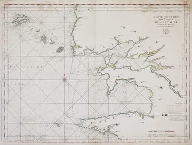  [FINISTÈRE/BREST] 5.e Carte particulière des costes de Bretagne contenant les environs de la rade de Brest.