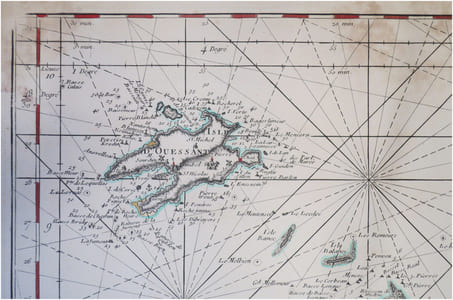  [FINISTÈRE/BREST] 5.e Carte particulière des costes de Bretagne contenant les environs de la rade de Brest.