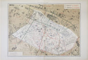  [EAUX et ÉGOUTS de PARIS - 5ème et 6ème arrondissements] Atlas administratif des Eaux de la Ville de Paris. Service des Eaux et des Égouts. 5.e arrond.t du Panthéon - 6.e arrond.t du Luxembourg. par VILLE de PARIS.