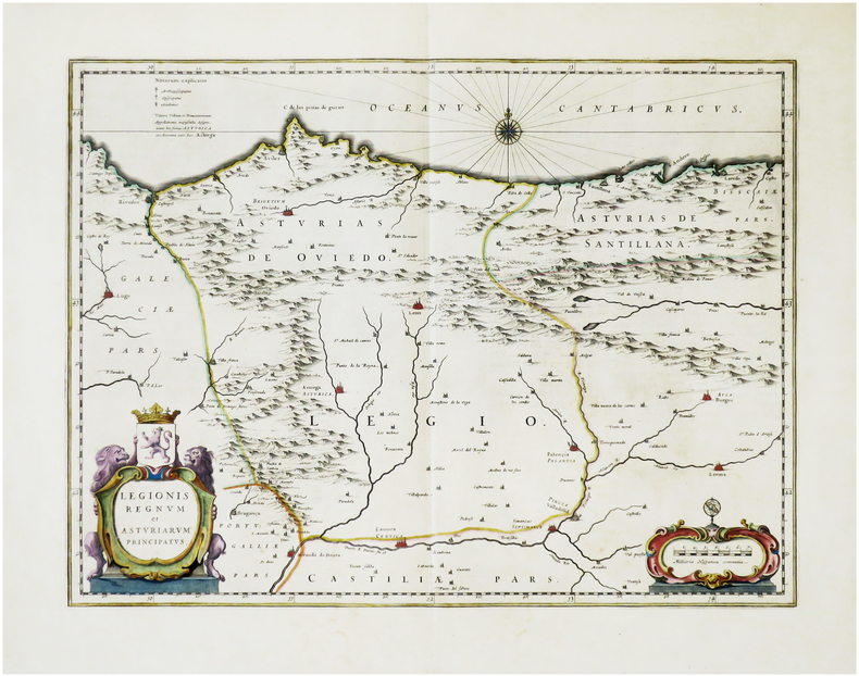  [LEÓN & ASTURIES] Legionis regnum et Asturiarum principatus.. BLAEU (Johannes).