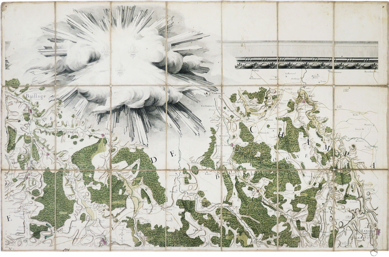  [AUBE & HAUTE-MARNE] [Feuille extraite de la Carte particulière du Duché de Bourgogne].. CASSINI de THURY (César-François) & SEGUIN (Jean).