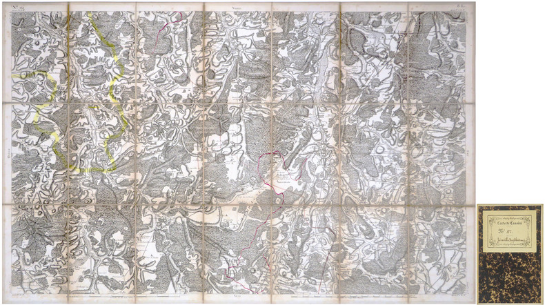  [JOINVILLE] Carte de Cassini. Feuille n°112/8.L. Joinville.. CASSINI de THURY (César-François).