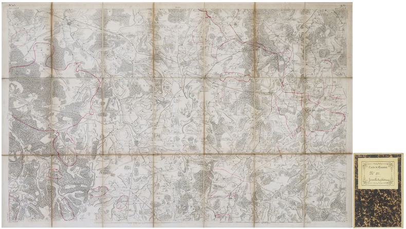  [LANGRES] Carte de Cassini. Feuille n°113/9.L. Langres.. CASSINI de THURY (César-François).