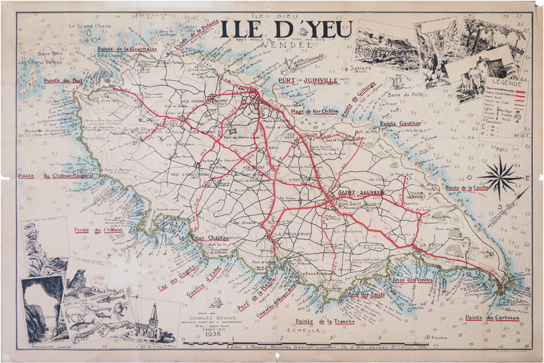  [ÎLE d'YEU/VENDÉE] Île Dieu. Île d'Yeu, anc.t Insula de Oya, Oias, puis Oys.. BRAIVE (Georges).