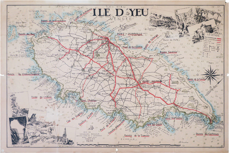  [&Icirc;LE d'YEU/VEND&Eacute;E] &Icirc;le Dieu. &Icirc;le d'Yeu, anc.t Insula de Oya, Oias, puis Oys.. BRAIVE (Georges).