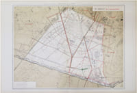  [EAUX et ÉGOUTS de PARIS - 14ème arrondissement] Atlas administratif des Eaux de la Ville de Paris. Service des Eaux et des Égouts. 14.e arrond.t de l'Observatoire.