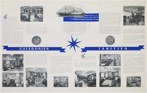 Messageries Maritimes. Ligne de Tahiti, Nouvelle Calédonie, Australie. m.s. “Calédonien” “Tahitien”.