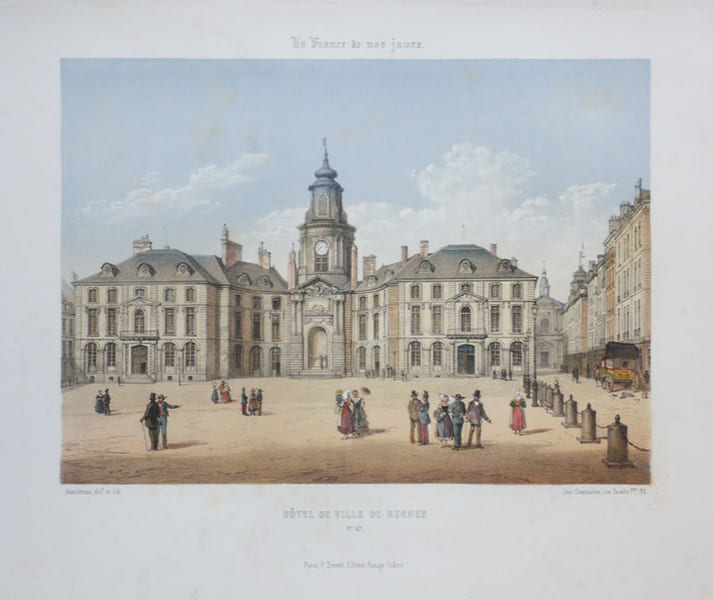  [RENNES] H&ocirc;tel de Ville de Rennes.. ASSELINEAU (L&eacute;on-Auguste);