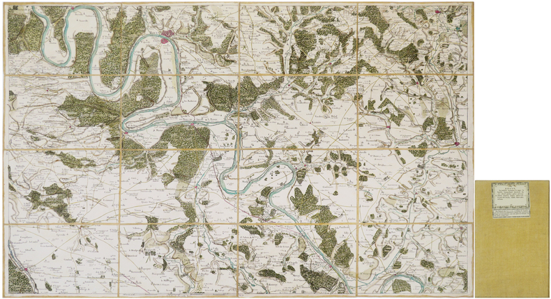  [ROUEN] Carte de Cassini. Feuille n&deg;25/8. Rouen.. CASSINI de THURY (C&eacute;sar-Fran&ccedil;ois).