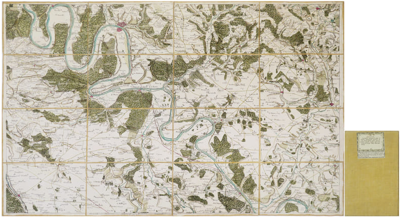  [ROUEN] Carte de Cassini. Feuille n&deg;25/8. Rouen.. CASSINI de THURY (C&eacute;sar-Fran&ccedil;ois).