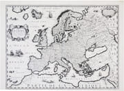  Carte de l'Europe, corrigée et augmentée dessus toutes les aultres cy devant faictes par P. Bertius. par BERTIUS (Petrus).
