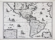  Carte de l'Amérique, corrigée, et augmentée, dessus toutes les aultres cy devant faictes par P. Bertius. par BERTIUS (Petrus).