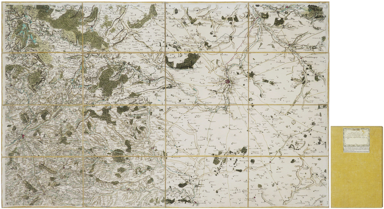  [CHARTRES] Carte de Cassini. Feuille n&deg;27/9. Chartres.. CASSINI de THURY (C&eacute;sar-Fran&ccedil;ois).