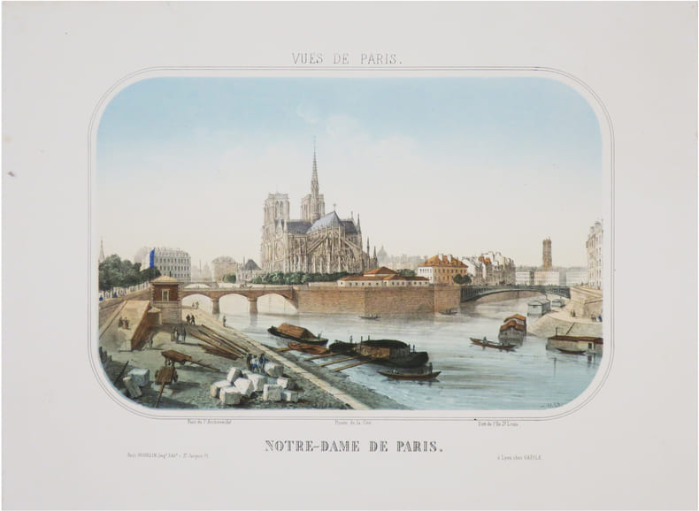 Vues de Paris. Notre-Dame de Paris.. [ANONYME].