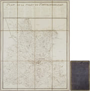  [FONTAINEBLEAU]Plan de la forêt de Fontainebleau. par FOSSÉ DARCOSSE (Julie).