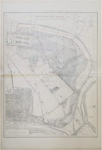  [EAUX et ÉGOUTS de PARIS/BOIS de VINCENNES] Atlas administratif des Eaux de la Ville de Paris. Service des Eaux et des Égouts. Bois de Vincennes. Côté Ouest - Côté Est.