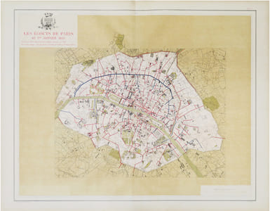  [ÉGOUTS de PARIS] Les Égouts de Paris au 1er janvier 1855.
