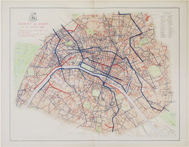  [ÉGOUTS de PARIS] Égouts de Paris au 1er janvier 1889.