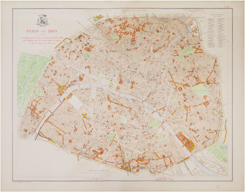  Paris en 1889.. ALPHAND (Jean-Charles Adolphe) & FAUVE (L.).