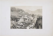  [MARTINIQUE] Vue de la rivière du Fort, prise du pont de pierre. S.t Pierre, Martinique. par HARTMANN (Hippolyte) & CICÉRI (Eugène).