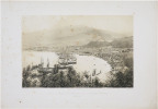  [MARTINIQUE] Vue de la ville de S.t Pierre, prise de la batterie S.te Marthe. Martinique.. HARTMANN (Hippolyte) & CIC&Eacute;RI (Eug&egrave;ne).