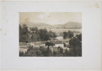  [MARTINIQUE] Vue de la Maison de Sant&eacute; et Habitation P&eacute;coul, prise du boulevard de la Com&eacute;die. S.t Pierre, Martinique.. HARTMANN (Hippolyte) & CIC&Eacute;RI ...