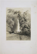  [MARTINIQUE] Vue de la cascade du Jardin des Plantes. S.t Pierre, Martinique. par HARTMANN (Hippolyte) & CICÉRI (Eugène).