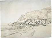 [Vue d’une côte rocheuse au Liban]. par [LIBAN] — ROMIEUX (Osmond).