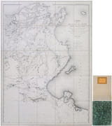  [TUNISIE] Carte de la Régence de Tunis dressée au Dépôt de la Guerre. par PRICOT de SAINTE-MARIE (Jean-Baptiste Évariste Marie) & FALBE (Christian Tuxen). - Image 1
