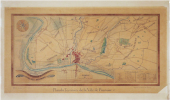  [PONTOISE] Plan de la ville de Pontoise et de ses environs - Plan du territoire de la ville de Pontoise.. LEBAS (Henri).