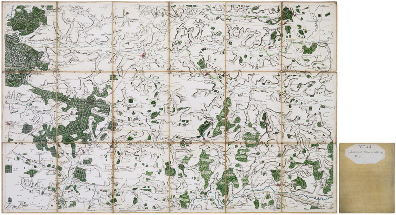  [SOISSONS] Carte de Cassini. Feuille n&deg;44/5. Soissons.. CASSINI de THURY (C&eacute;sar-Fran&ccedil;ois).