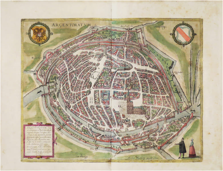  [STRASBOURG] Argentoratum - Strassburg.. BRAUN (Georg) & HOGENBERG (Abraham) & HOGENBERG (Frans).
