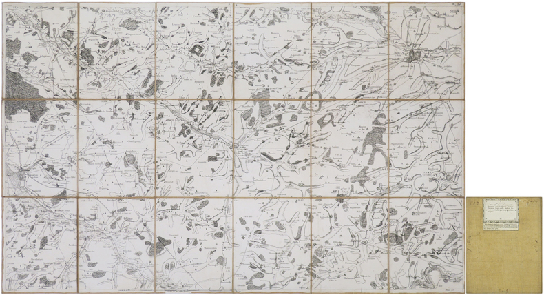  [ARRAS] Carte de Cassini. Feuille n&deg;4/12. Arras.. CASSINI de THURY (C&eacute;sar-Fran&ccedil;ois).