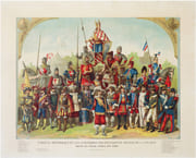  Tableau historique et les uniformes des différents règnes de la France depuis les Gaules jusqu'à nos jours. par DOSSERAY (J.).