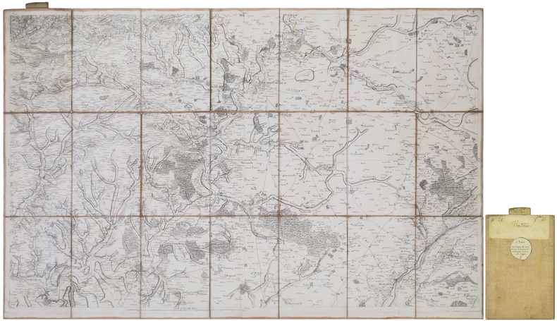  [VEND&Ocirc;ME] Carte de Cassini. Feuille n&deg;28/45. Vend&ocirc;me.. CASSINI de THURY (C&eacute;sar-Fran&ccedil;ois).