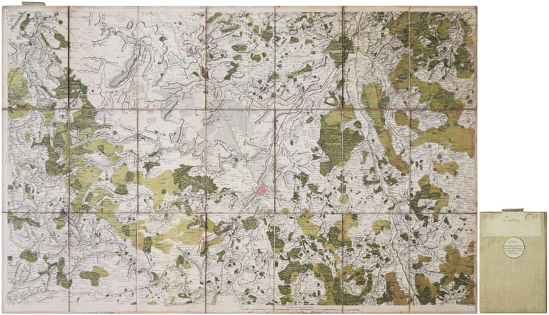  [POITIERS] Carte de Cassini. Feuille n&deg;67/92. Poitiers.. CASSINI de THURY (C&eacute;sar-Fran&ccedil;ois).