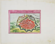  [NICE] Projet de la ville et forteresse de Nicce. Nice, ville frontière d'Italie, située sur la mer Méditeranée. par FER (Nicolas de).