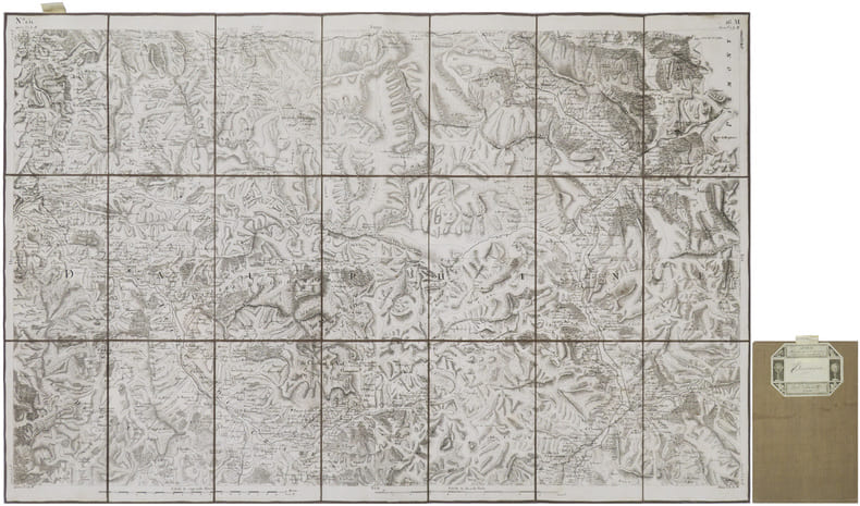  [BRIAN&Ccedil;ON] Carte de Cassini. Feuille n&deg;151/16.M. Brian&ccedil;on.. CASSINI de THURY (C&eacute;sar-Fran&ccedil;ois).