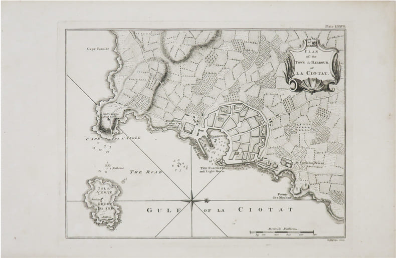  [LA CIOTAT] Plan of the town & harbour of La Ciotat.. JEFFERYS (Thomas).