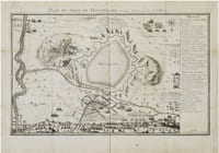  [MONTPELLIER] Plan du siège de Montpellier en 1622, gravé par le S.r Villaret.