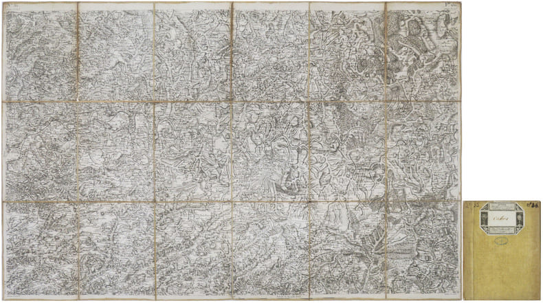  [CAHORS] Carte de Cassini. Feuille n&deg;36/150. Cahors.. CASSINI de THURY (C&eacute;sar-Fran&ccedil;ois).