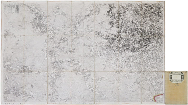  [BAZAS] Carte de Cassini. Feuille n&deg;105/166. Bazas.. CASSINI de THURY (C&eacute;sar-Fran&ccedil;ois).
